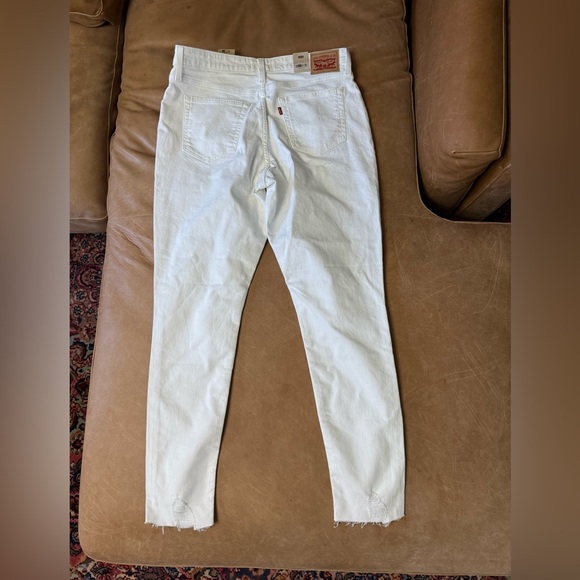Levi’s 721 High Rise Skinny Jeans White Size 33 x 30 Some Scuffs - Picture 9 of 11